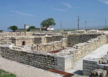 Vue des thermes romains