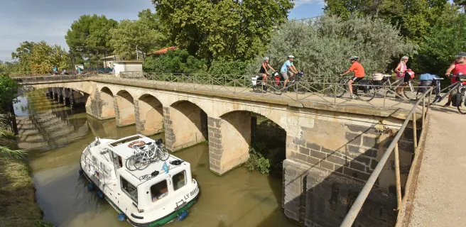 L'écluse du Libron sur le canal du Midi