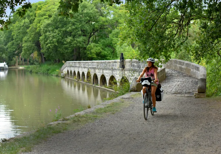 La Redorte à vélo - Canal du midi