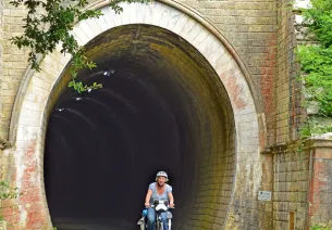 Family cycling outing along the Roger Lapébie cycle track