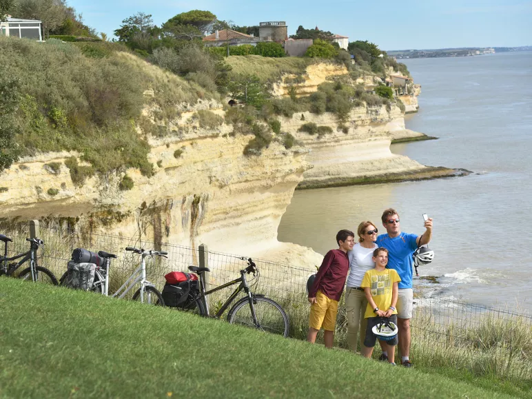 heights of the limestone cliffs